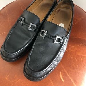 Men’s Black Salvatore Ferragamo Loafer Size 10.5